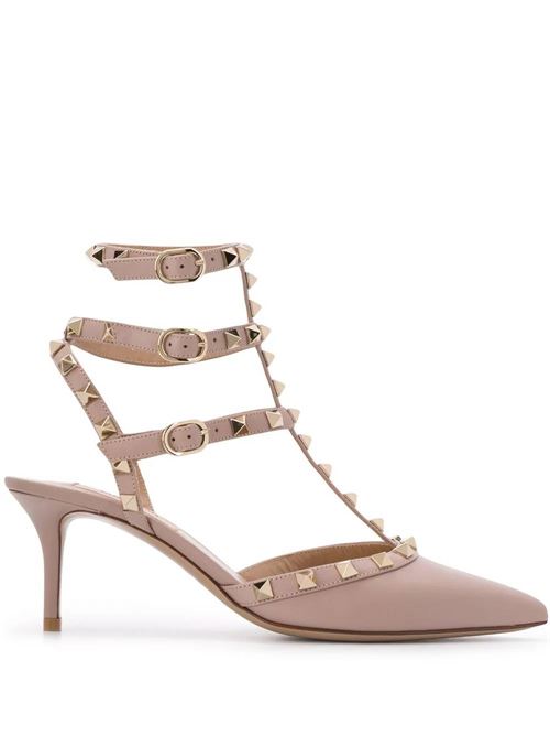 Powder leather Rockstud 65mm pumps Valentino Garavani | 4W2S0375VODP45